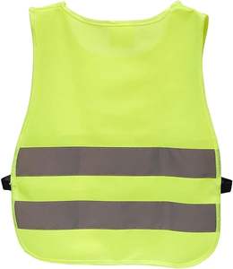 Gilet réflecteur pour enfants Gilets réfléchissants haute visibilité pour les activités nocturnes en plein air Gilet à bavette jaune néon pour le vélo - Product Image 2