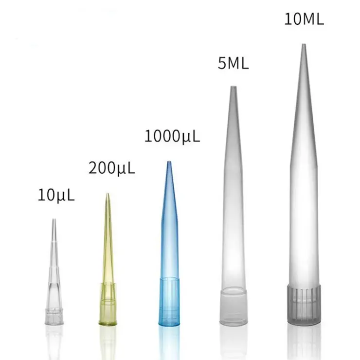 Pipette Tips 10ul/200ul/300ul/1ml/5ml/10ml Lab Use Disposable Pipette Tips