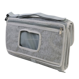 Station de voyage pliable portable matelas à langer pour nouveau-né avec housse imperméable pour bébé avec une poche pratique - Product Image 3