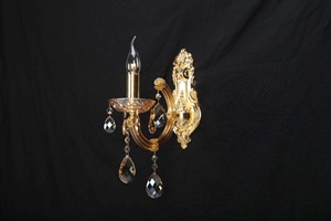 European Style Luxury Gold <strong>Candle</strong> Shape Crystal Glass Iron Led <strong>Wall</strong> <strong>Light</strong> with Dimmable Feature - Product Image 2