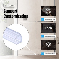 Perfil de Plástico/PVC Transparente Moderno y Duradero con Tiras de Goma Selladas para Bloquear el Agua para Puertas y Ventanas