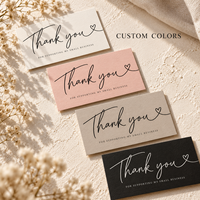 Cartes de remerciement simples et minimalistes pour l'emballage, cartes de remerciement personnalisées avec texte écrit, cartes de remerciement pour les petites entreprises, cartes de remerciement pour les clients