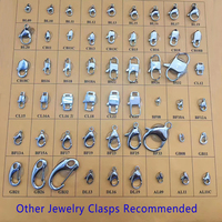 Fermoirs à bijoux en acier inoxydable 316L, fermoirs mousquetons pour bracelets, colliers et chaînes DIY