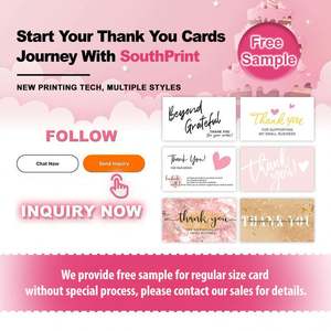 Carte de service après-vente, carte de commentaires, carte de remerciement personnalisée avec impression dorée de luxe pour soutenir les petites entreprises - Product Image 6