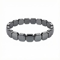 Bracelet élastique en hématite naturelle 2026 pour stimuler l'énergie, retrouvez votre confiance, cadeau haut de gamme pour hommes et femmes