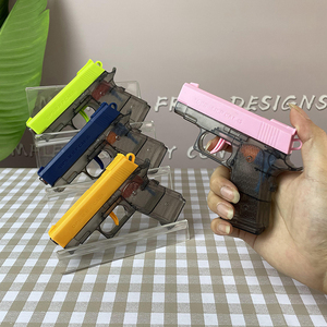 Vente en gros d'été pour enfants Petit <span class=keywords><strong>pistolet</strong></span> à main rose jaune bleu <span class=keywords><strong>vert</strong></span> Logo personnalisé Mini <span class=keywords><strong>pistolet</strong></span> à <span class=keywords><strong>eau</strong></span> en plastique transparent noir pour la plage - Product Image 2
