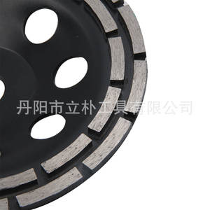 Disques de meulage à double rangée de diamants noirs 115-125-180 mm pour le meulage des murs sur meuleuses électriques - Product Image 4