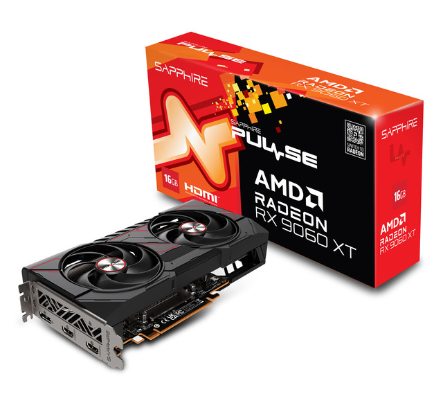 2025 New SAPPHIRE PULSE  Radeon RX 9060 XT 16GB PCIe 5.0 VGA RX 9070XT GPU RX9070 XT Video Card for Gaming PC Desktop
