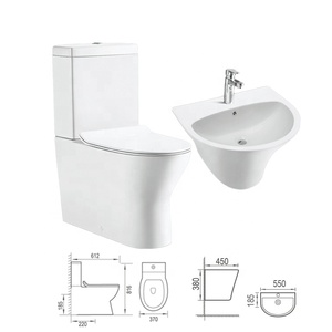 Ensemble personnalisé de cuvettes de toilettes, cuvettes de lavage et réservoirs de toilettes modernes pour salle de bain - Product Image 3