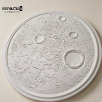 Médaillon de plafond GFRG : Fournisseur d'usine de rosettes décoratives en plâtre renforcé de fibre de verre haute résistance pour projets de hall d'hôtel