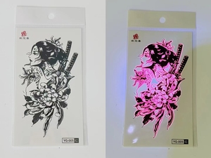 <span class=keywords><strong>Tatuaggi</strong></span> Temporanei WENAIMEI per <span class=keywords><strong>Uomo</strong></span> <span class=keywords><strong>e</strong></span> <span class=keywords><strong>Donna</strong></span>, Adesivi per Body Art a Trasferimento d'Acqua, Materiale PVC Personalizzabile, Luminosi al Neon <span class=keywords><strong>e</strong></span> UV - Product Image 3