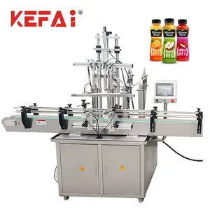 KEFAI-máquina automática de Llenado de líquidos, equipo de llenado de botellas de zumo de frutas, 200ML, 500ML