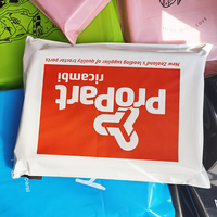 Logo kustom dicetak tas kurir hitam daur ulang kilat paket pengiriman pakaian tas polymailer surat amplop amplop