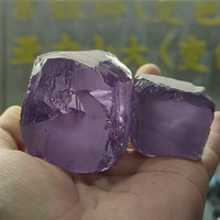Zircone cubique synthétique brute non taillée, pierre précieuse à changement de couleur, matière première pour la fabrication de bijoux