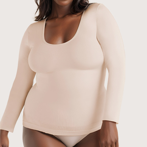 Magliette Oversize <span class=keywords><strong>Stussy</strong></span> con Collo Tondo all'Ingrosso, Logo Personalizzato, Alta Qualità, Bianche, Slim Fit, Camicie Modellanti a <span class=keywords><strong>Maniche</strong></span> Lunghe per Donna - Product Image 2