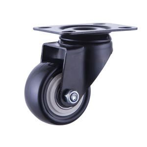 1.5 2 2.5 Polegada Diamante Broca Giratória Plana PU Rodízio De Plástico Roda Total Lock Workbench Castor Rodízios Móveis - Product Image 3