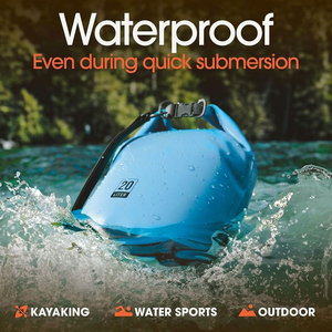 Waterproof Dry <b>Bag</b> 5L 10L <b>20L</b> 30L 40L 55L Roll Top Sack with Phone Case Adjustable Shoulder Strap for Kayaking Rafting SUP Beach - Product Image 4