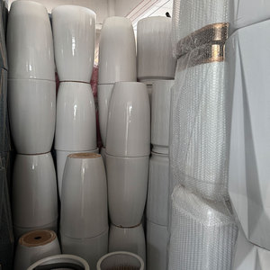 Bahçe için kapalı ve açık dikim çiçek ve bitkiler için 2/<span class=keywords><strong>3</strong></span> büyük boy Pot büyük yuvarlak seramik ekici seti - Product Image 1