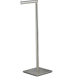 <span class=keywords><strong>Portarrollos</strong></span> cuadrado de acero inoxidable, <span class=keywords><strong>portarrollos</strong></span> de papel higiénico de baño, soporte de <span class=keywords><strong>pie</strong></span> con reserva, moderno, negro - Product Image 5