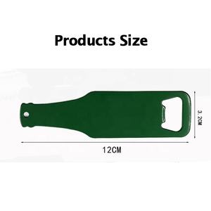 販促用特注黒ロゴ入り金属製フラットバー型ステンレスボトルオープナー、大特価販売中 - Product Image 4