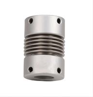 Dingjian OEM Personnalisé En Aluminium En Acier Inoxydable Flexible Transmission De Puissance Soufflet Arbre Accouplements 10mm Alésage 100 Nm