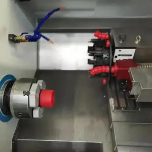 Afdichting Ring Verwerking Speciale Geneigd Bed Cnc Draaibank Tck6350 Automatische Olie Seal Making Machine
