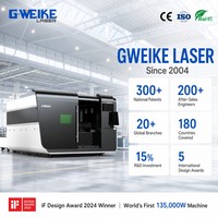 Machine à découpe laser fibre CNC GWEIKE 6000W pour la découpe industrielle de tôles et plaques en acier inoxydable et la fabrication de prototypes