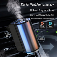 Diffuseur d'aromathérapie intelligent pour voiture, à clipser sur grille d'aération, électrique, alimenté par batterie, en alliage d'aluminium, ornement parfumé, vente en gros