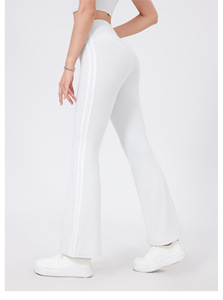 Women Simple High Waist Full Length Spandex/Nylon Breathable Elastic Waist Yoga Pants Tummy Control Butt Lifting Solid Pilates - Product Image 6