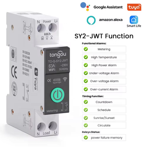 Interruptor y Enchufe Inteligente con Controlador WiFi, Protección Contra Sobrecorriente y Medición de Circuito, TO-Q-SY2-JWT 1-63A - Product Image 4