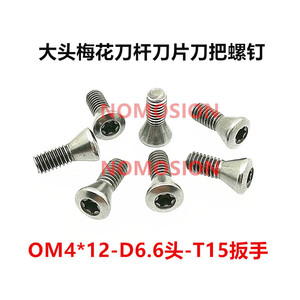 Tornillo de cabeza Torx Om4 12.9 para portaherramientas de torneado M4x12mm - Product Image 5