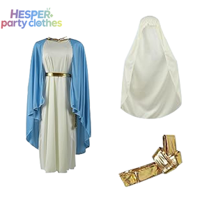 Costume de la Vierge Marie HESPER pour adulte, robe religieuse biblique, déguisement de scène pour Halloween, cosplay pour femmes, pour fête biblique, performance d'église - Product Image 3