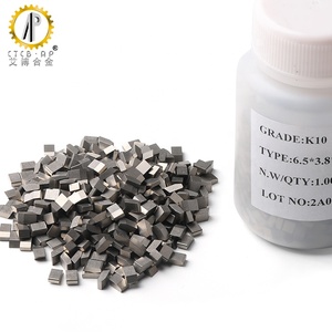 Đầu răng cưa cacbua vonfram xi măng TCT YG6 <span class=keywords><strong>YG8</strong></span> K10 K20, bán trực tiếp từ nhà máy, dễ hàn, dùng cho lưỡi cưa băng khoan lỗ. - Product Image 1