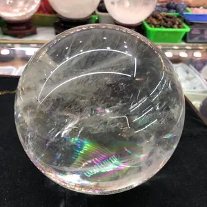 Hohe qualität große größe natürliche klare quarz kristall ball große healing stein kugel große klare quarz kugel