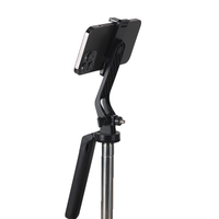 Télécommande Bluetooth pliable pour perche à selfie et trépied, extensible jusqu'à 1,8 m, stabilisateur portable pour smartphone, portée de 10 m, noir