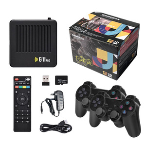 G11pro 4K Hệ Thống Kép Android TV Chơi Game <span class=keywords><strong>Console</strong></span> Set-Top Box Với Không Dây 2.4Ghz 50000 Được Xây Dựng Trong Trò Chơi Kép Máy Nghe Nhạc - Product Image 1
