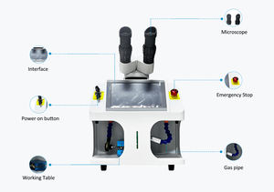 Saldatrice Laser Dentale Mini Desktop Oro Argento Yag 200w Macchina per Saldatura Laser con CCD per Gioielli - Product Image 4