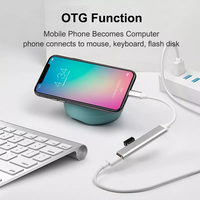 Stasiun Dok adaptor Multiport, HUB USB C 4 in 1 Tipe C stasiun Dok USB 3.0 2.0 4 port OTG kompatibel untuk ponsel Laptop