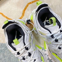 Chaussures décontractées personnalisables en cuir véritable, respirantes, légères, à enfiler, avec semelle épaisse en maille, tendance mode
