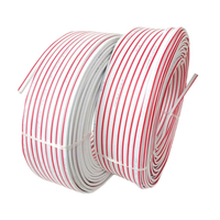 Câblage de caractères lumineux à LED avec fil parallèle galvanisé rouge, blanc, gris, blanc