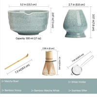 Ensemble de Chawan à Matcha Personnalisable avec Design Classique, Faible MOQ, Coffret Cérémonial Japonais