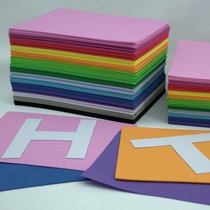 赤黒白ピンクEVAシートフォームDIYカスタムサイズ、1,2,3,4,5,mm 10mm接着バッキング付き - Product Image 2