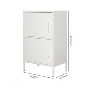 Armoire de rangement en acier 2 portes pour enfants, meubles de maison