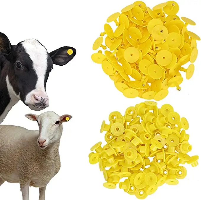 Étiquette d'oreille de vache cochon cattl em4305 vache mouton rfid meilleure étiquette d'oreille d'animal