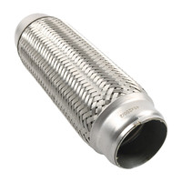 Tuyau d'échappement flexible en acier inoxydable de haute qualité, épaisseur 1 mm, finition lisse, 51*150 mm, petit silencieux de moteur, pièces automobiles