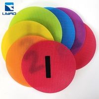 Marqueurs personnalisés à crochet et boucle pour enfants-Points de tapis éducatifs en classe, cercles de points colorés pour l'enseignement