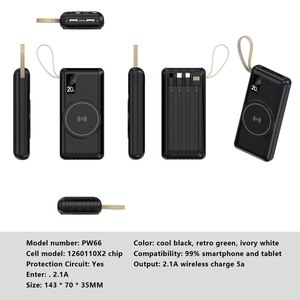 Customized Logo Powerbank 20000mah Fast Charging 20000mah Power Banks Portable Mobile Charger Power Bank - Product Image 2