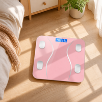 Pèse-personne intelligent Bluetooth haute précision avec suivi de la santé via application et verre trempé