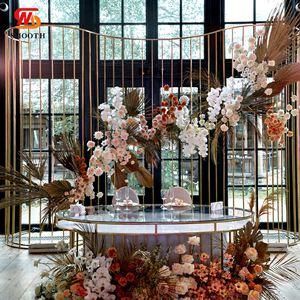 Mịn độc đáo <span class=keywords><strong>s</strong></span>óng kim loại đứng <span class=keywords><strong>Backdrop</strong></span> đám cưới tổ chức <span class=keywords><strong>s</strong></span>ự kiện <span class=keywords><strong>S</strong></span> hình dạng thép Khung ảnh hoa <span class=keywords><strong>Backdrop</strong></span> - Product Image 1