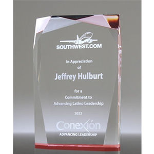 Prêmio acrílico prisma vermelho óptico alto grau Prêmio acrílico alta qualidade Troféu acrílico gravado personalizado - Product Image 4